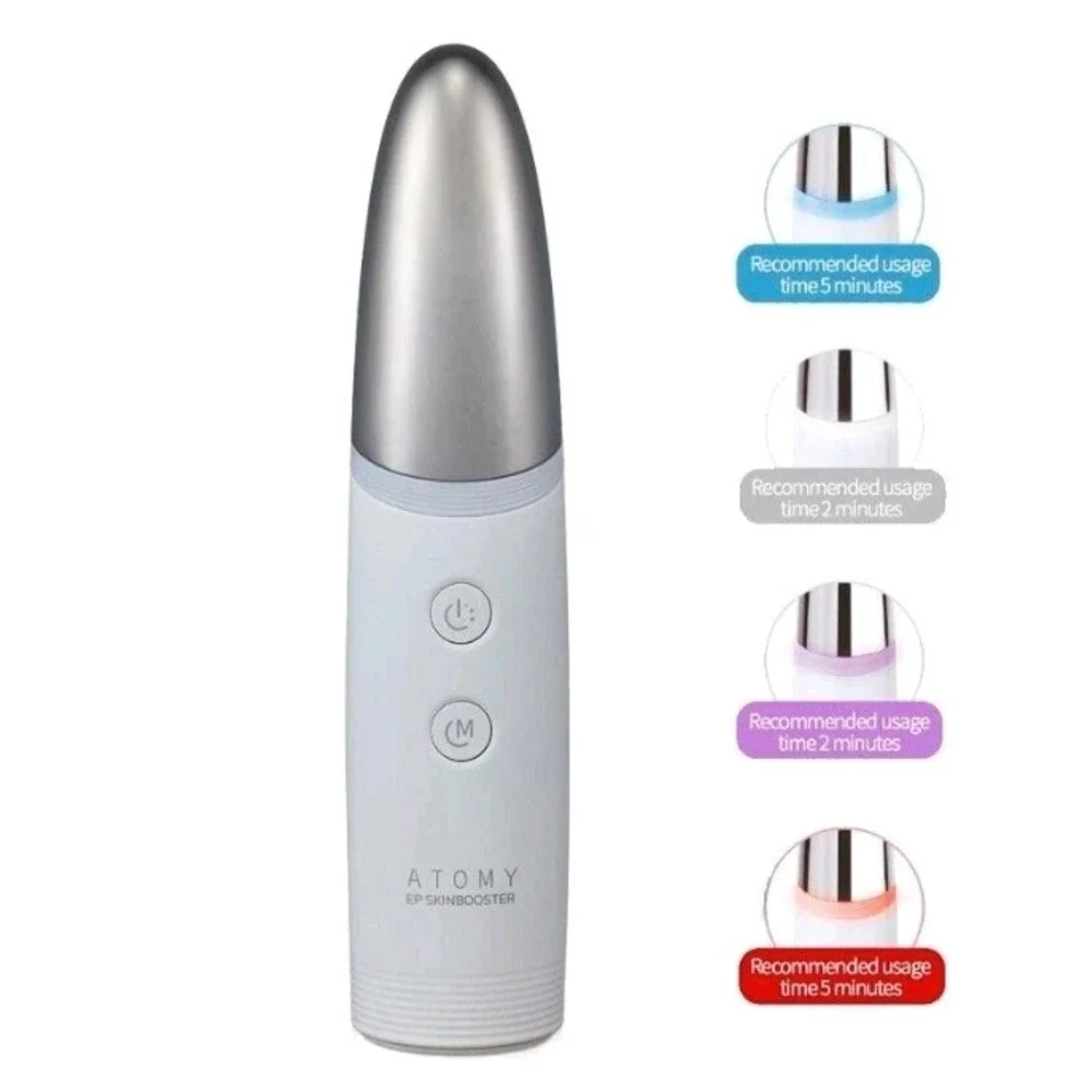 Atomy Korea EPSkinbooster FacialDevice White Silver ElectroporationSkincare Tech
